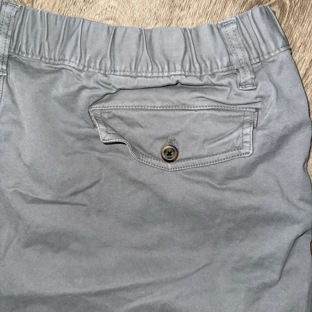 Bearbottom Stretch Shorts Men's 2XL 7" Grey Chino Pockets Elastic Waist